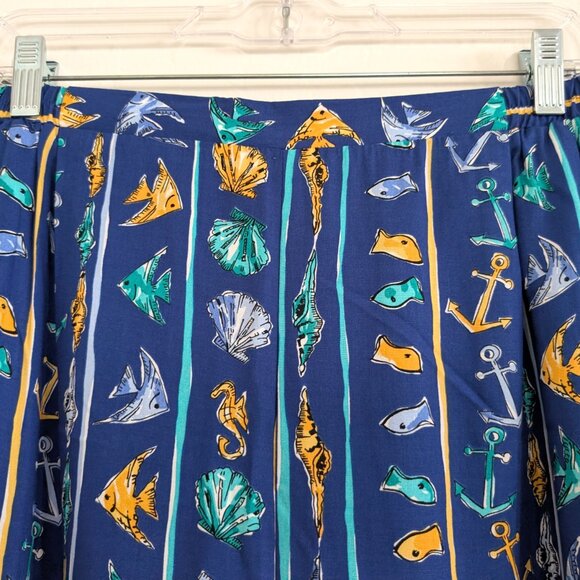 PENDLETON Plus Pants Women's 16W VTG Rayon Sea Stretch Waist Lightweight Pull On - Picture 2 of 13